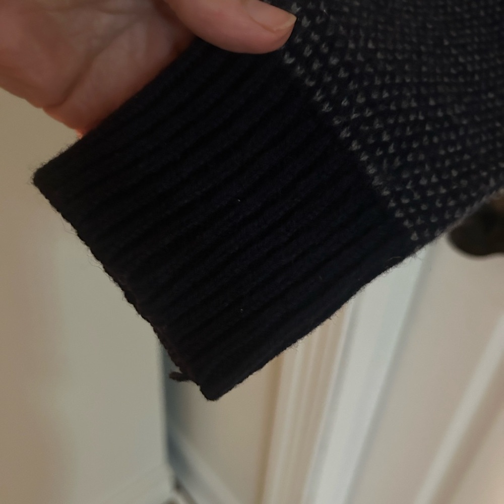 J. Crew Men's Navy Crewneck Sweater - Picture 4 of 5